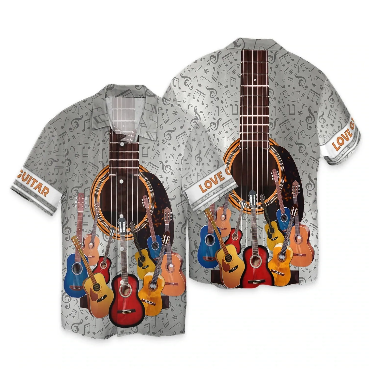 3D Full Print T Shirt For Guitarist, Gift For Guitar Lover, Guitar Sublimation Shirt Hoodie, Love Guitars 3D Bomber