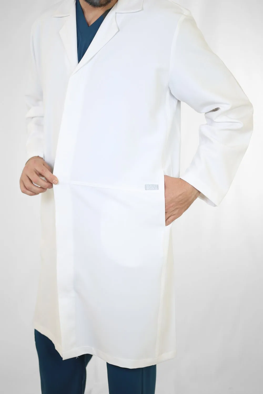 Adel Male Snap Button Labcoat