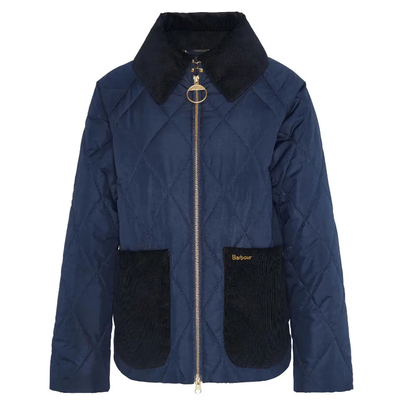 Barbour Dalroy Quilt Ladies Jacket - Navy/Classic