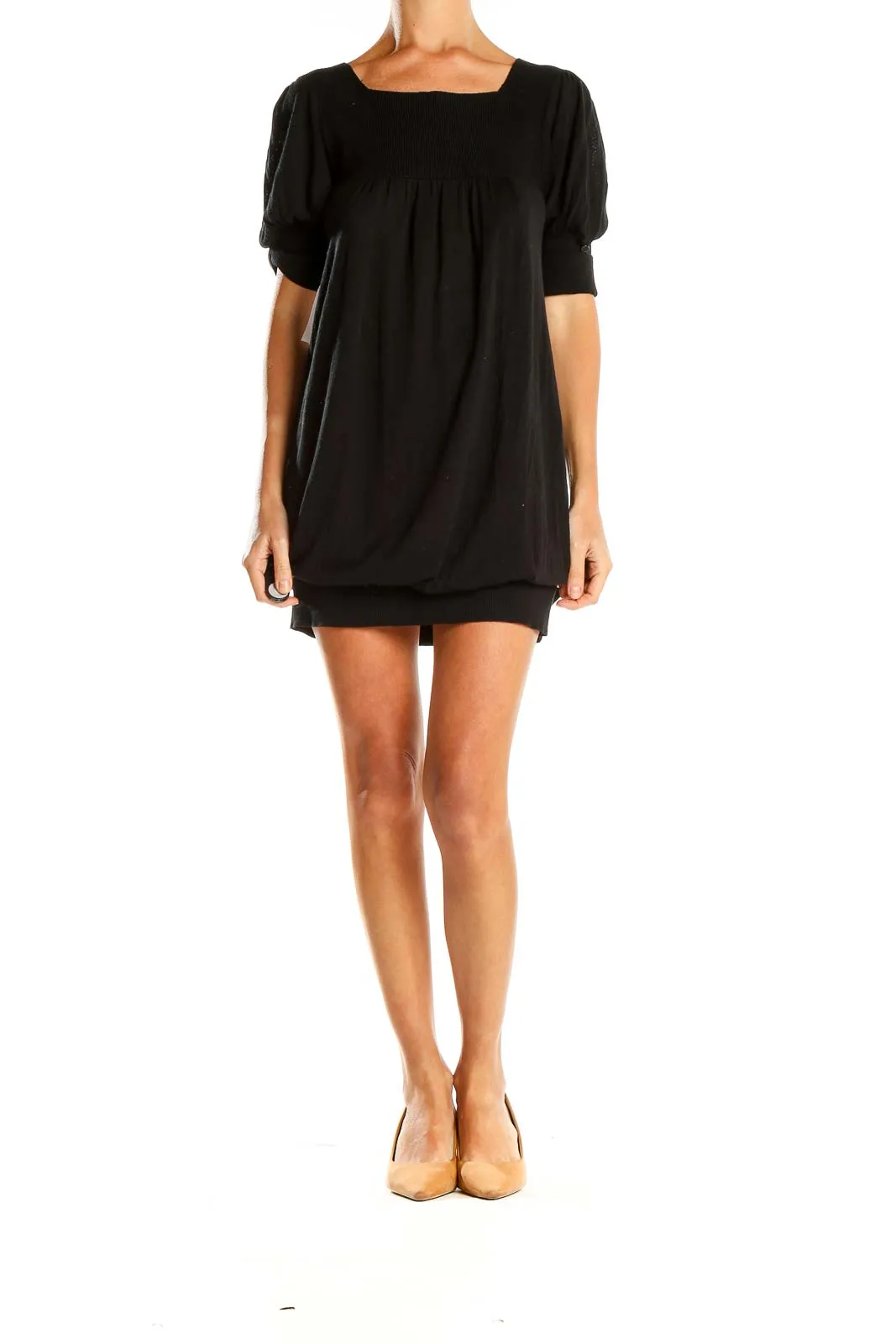 Black Flowy Mini Dress