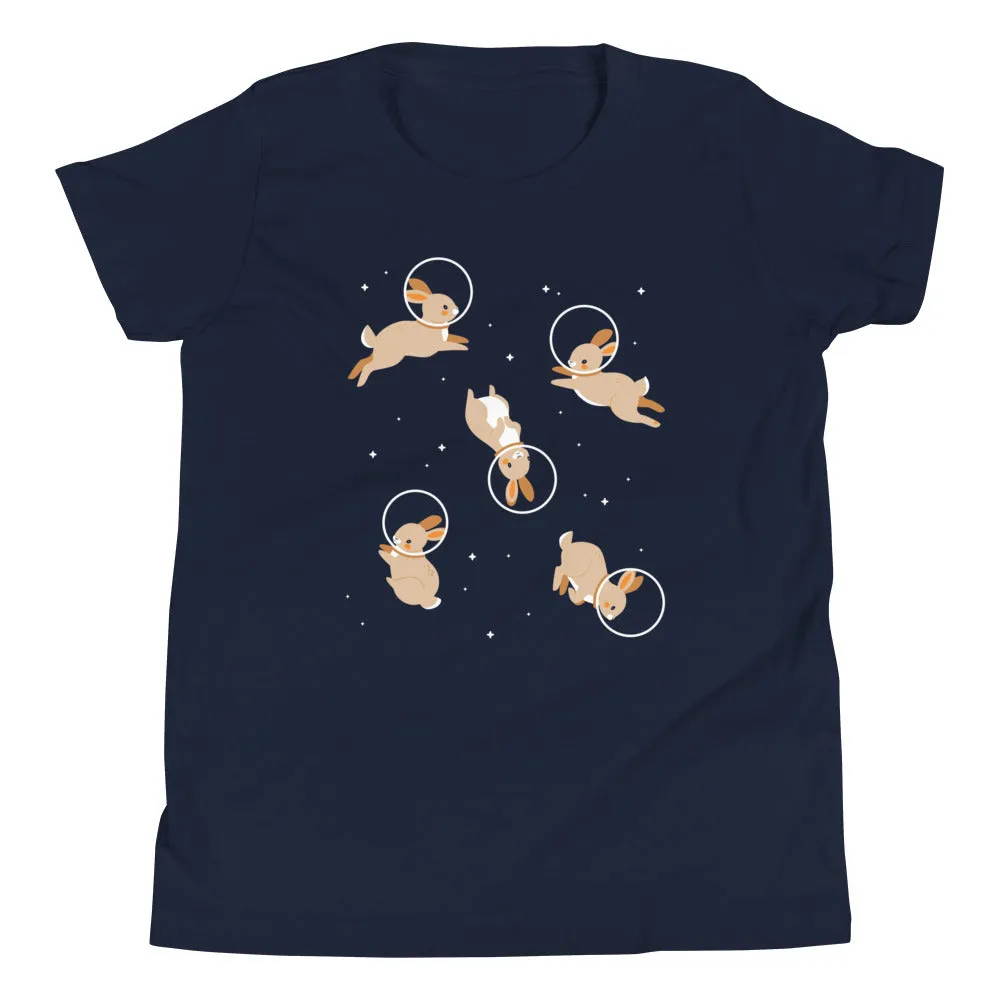 Bunnies In Space Kid's Youth Tee