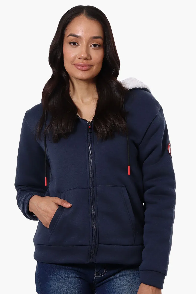 Canada Weather Gear Fleece Lined Zip Up Hoodie - Navy