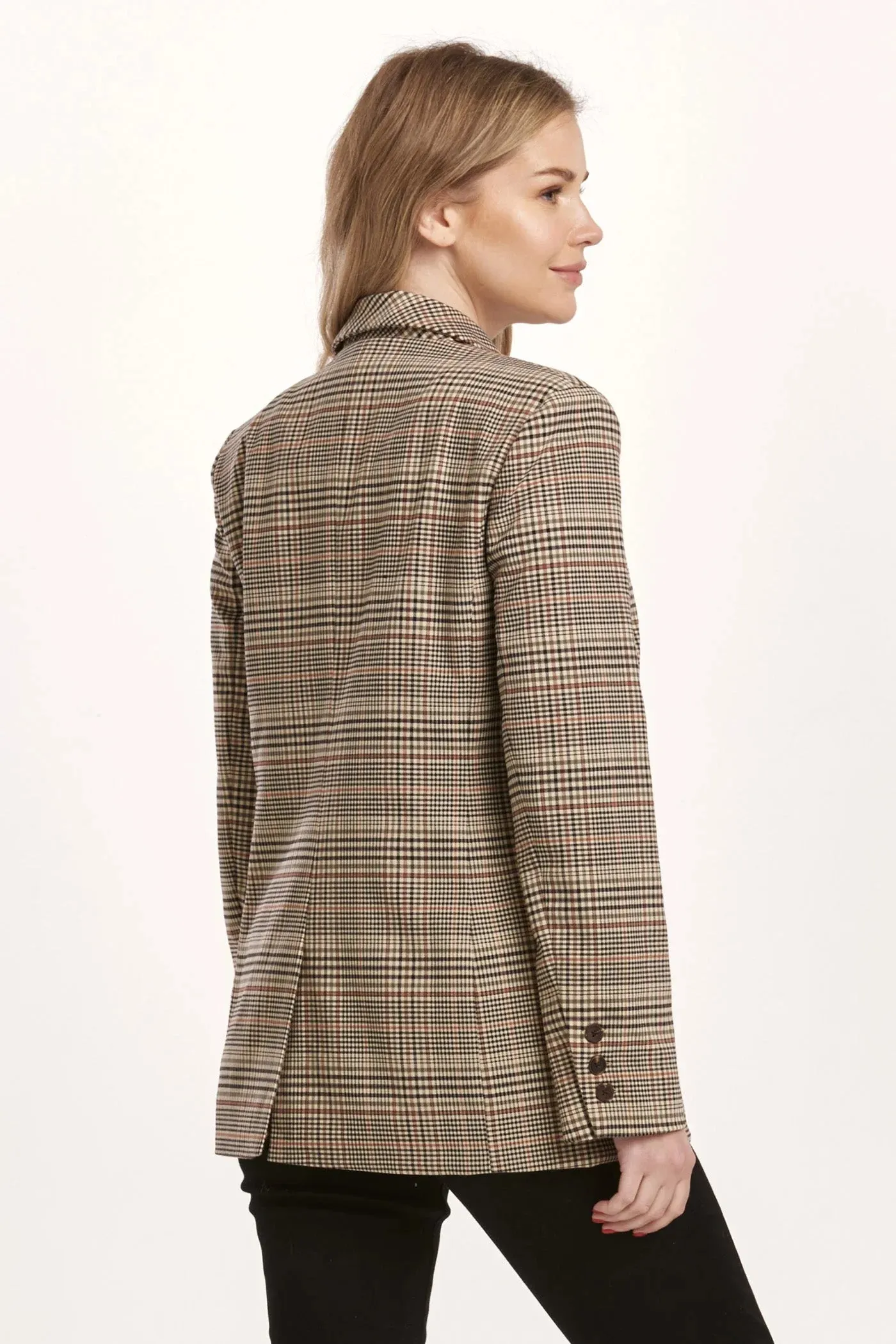 Clyde Notched Lapel Blazer - Umber