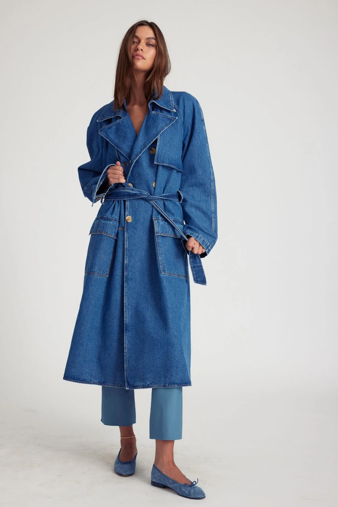 Coco Denim Trench