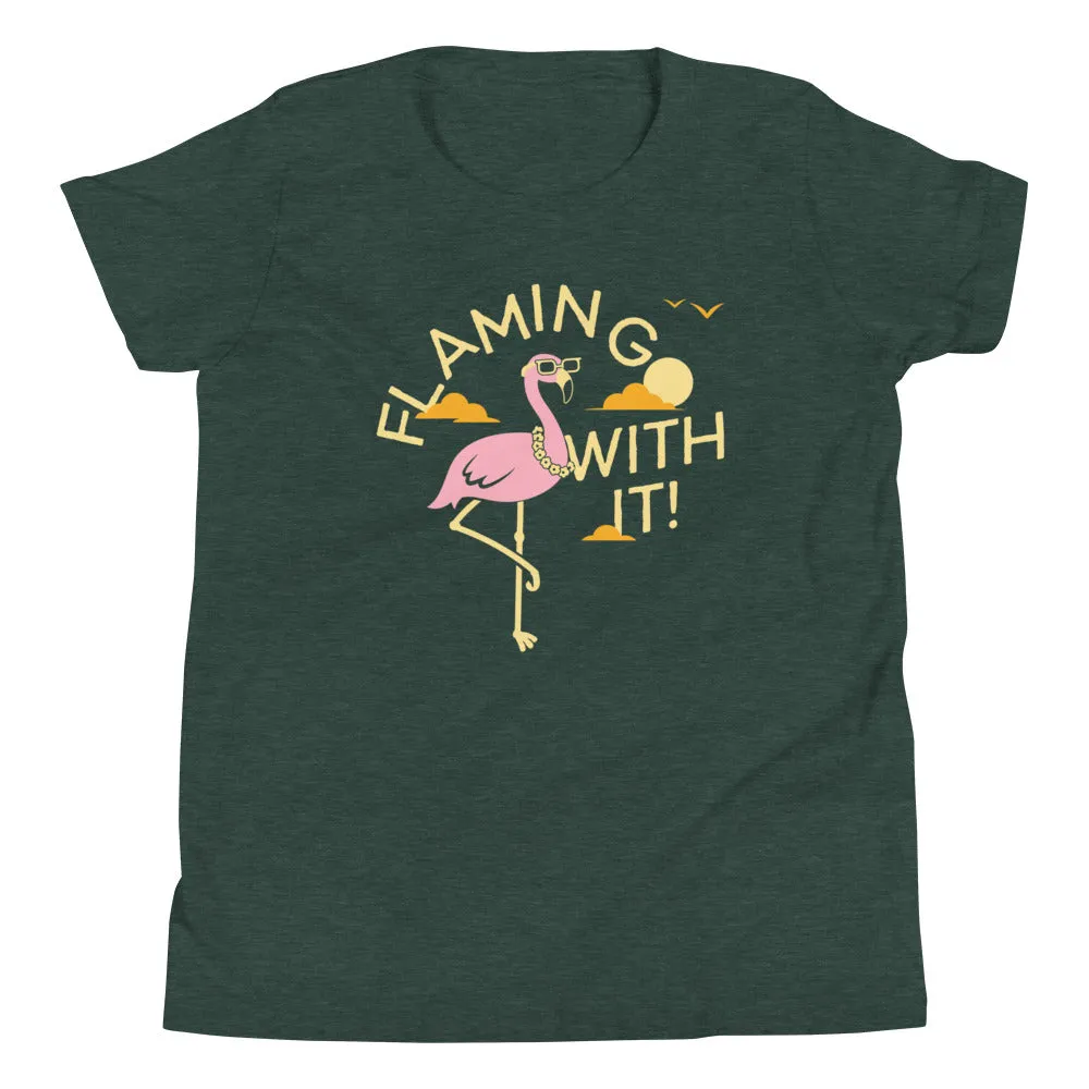 Flamingo With It Kid's Youth Tee