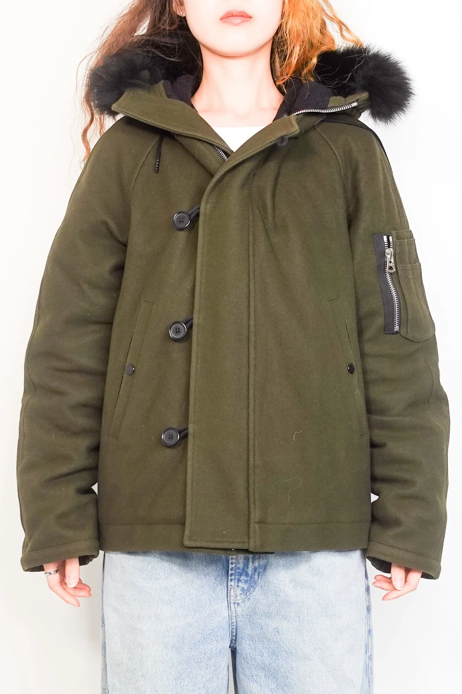 Forest Green Hooded Coat RRP £400