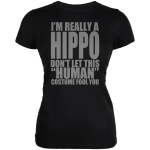 Halloween Human Hippo Costume Juniors Soft T Shirt