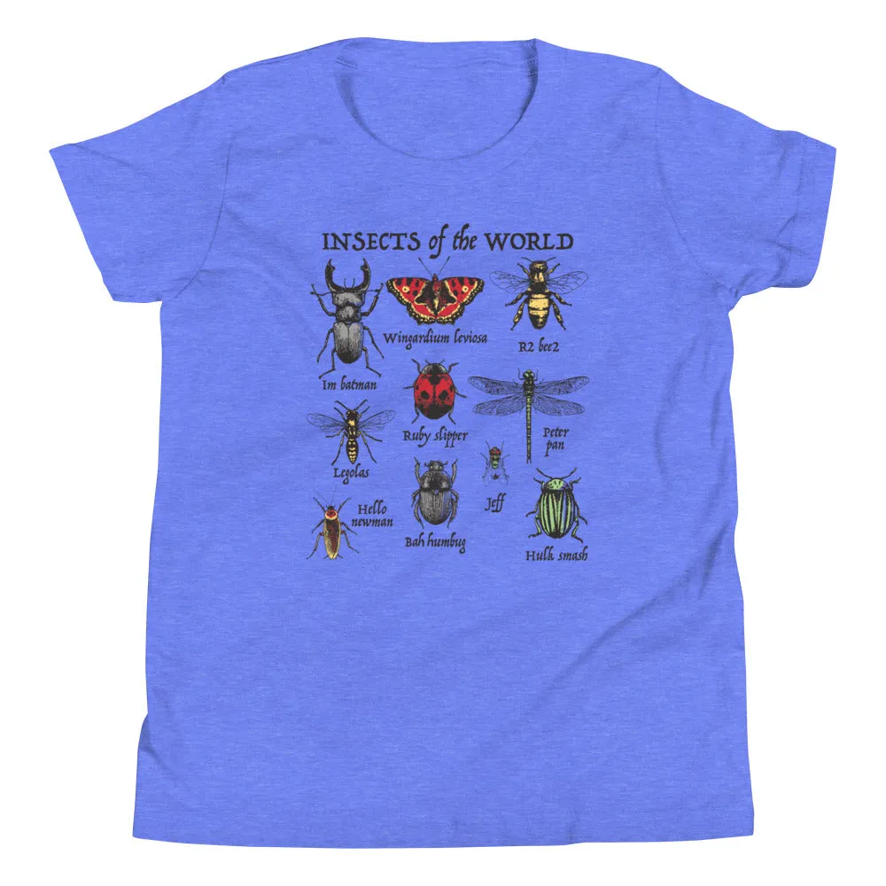 Insects Of The World Kid's Youth Tee