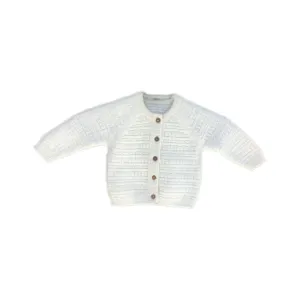 Ivory Baby Cardigan | 100% Organic Cotton