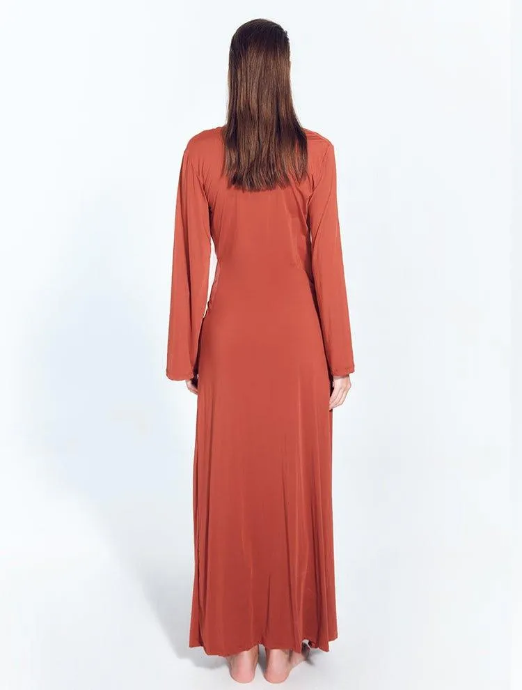 Lupita Red Ochre Dress