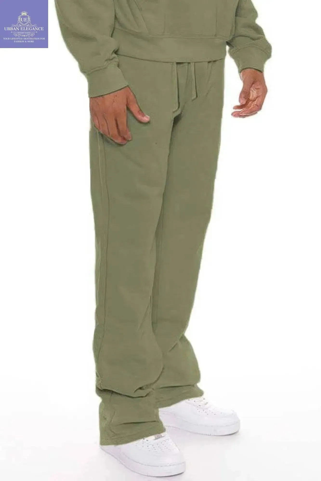 Men's Modern Flared Stacked Sweatpants