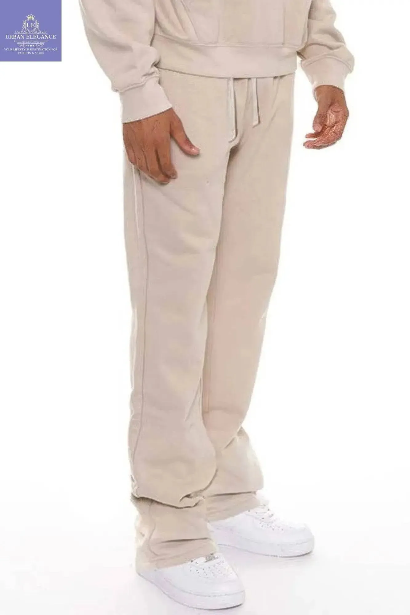 Men's Modern Flared Stacked Sweatpants