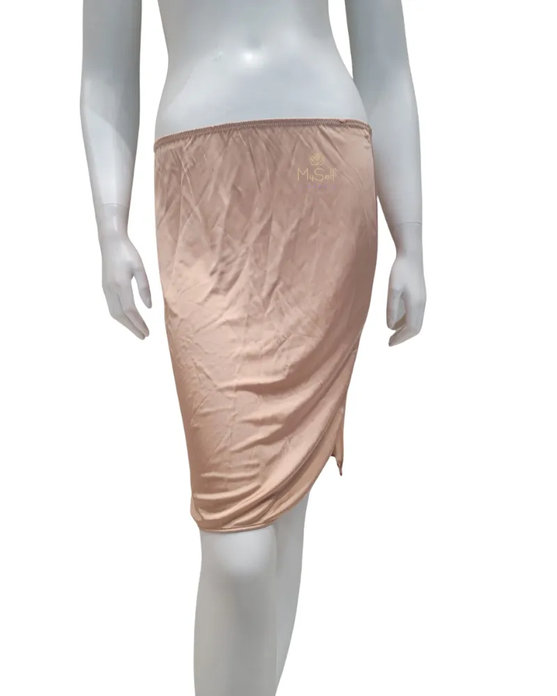 Nina Von C 20" Caramel A Line Half Slip with Slit