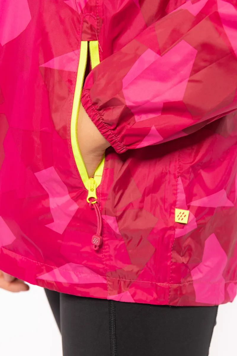 Origin Mini Packable Waterproof Kids Jacket - Pink Camo