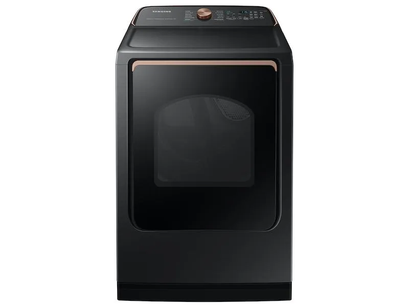 Samsung DVE55A7700V 7.4 cu. ft. Smart Electric Dryer with Steam Sanitize  in Brushed Black