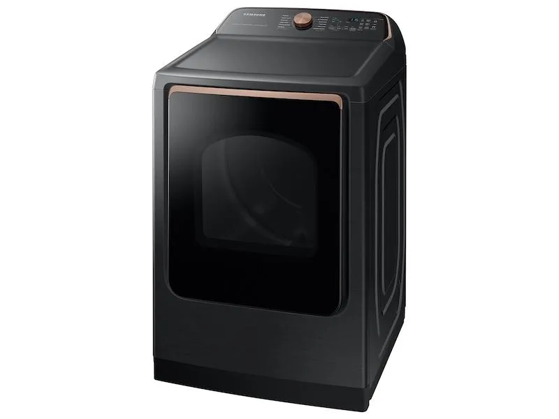 Samsung DVE55A7700V 7.4 cu. ft. Smart Electric Dryer with Steam Sanitize  in Brushed Black