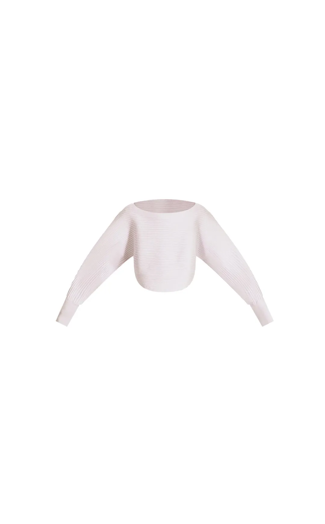 Vitality Ember Crop Sweater - Pearl