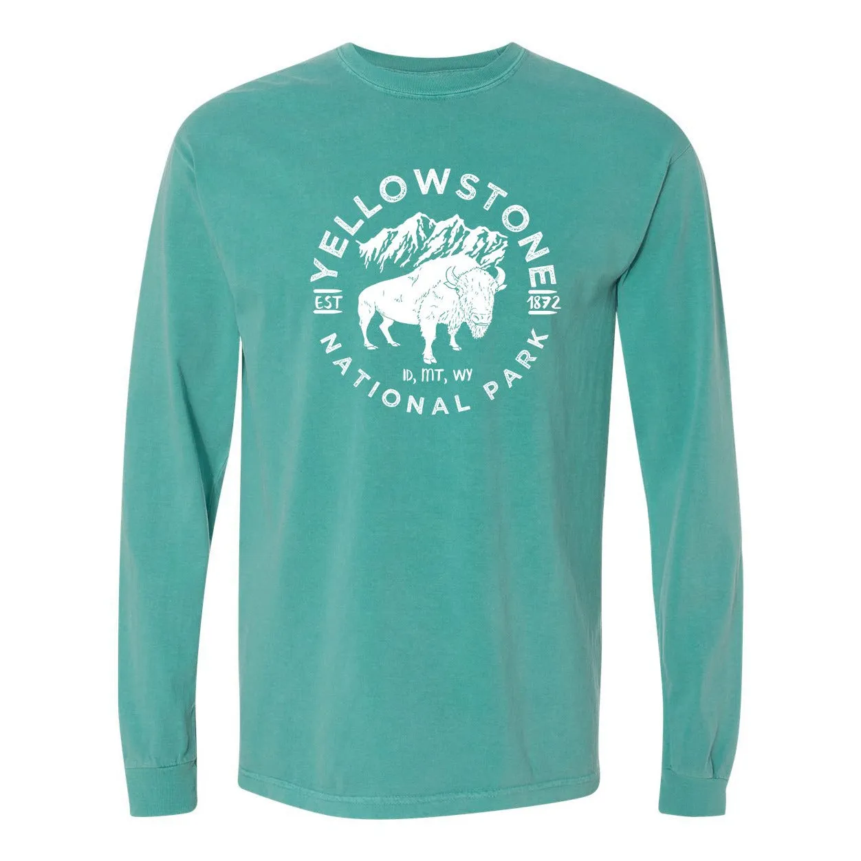 Yellowstone National Park Comfort Colors Long Sleeve T Shirt