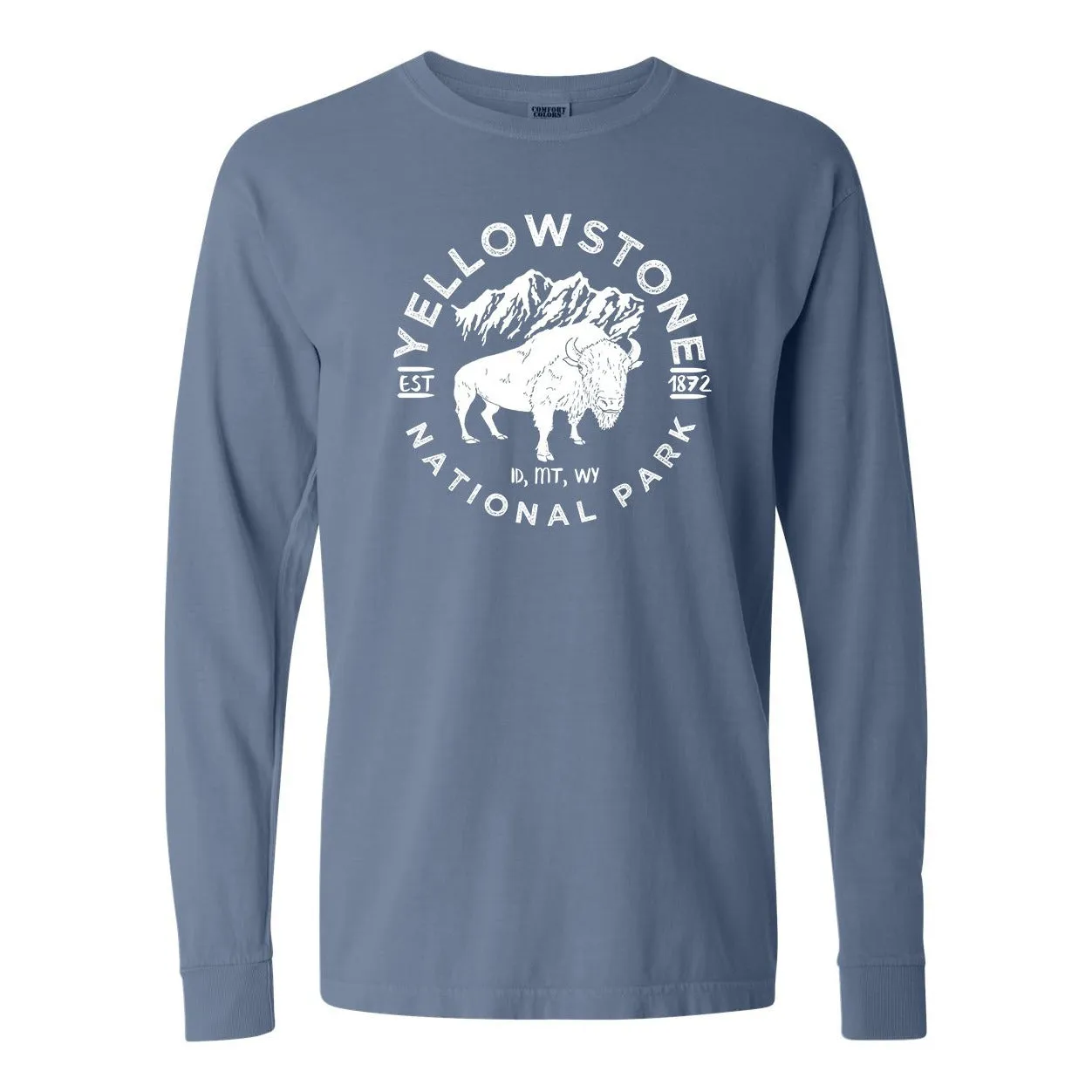 Yellowstone National Park Comfort Colors Long Sleeve T Shirt