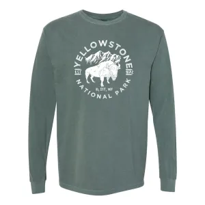 Yellowstone National Park Comfort Colors Long Sleeve T Shirt